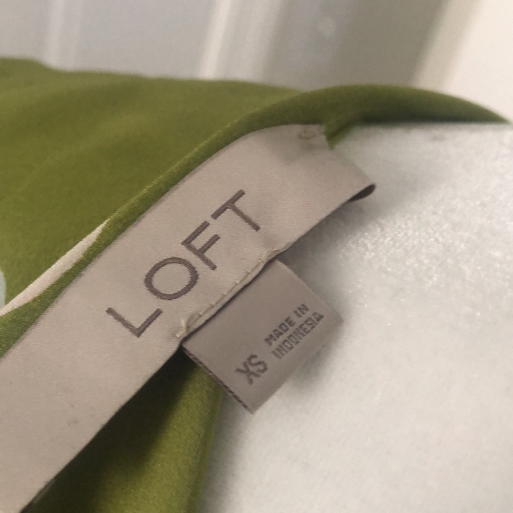 LOFT green and floral tunic dress - Picture 4 of 5